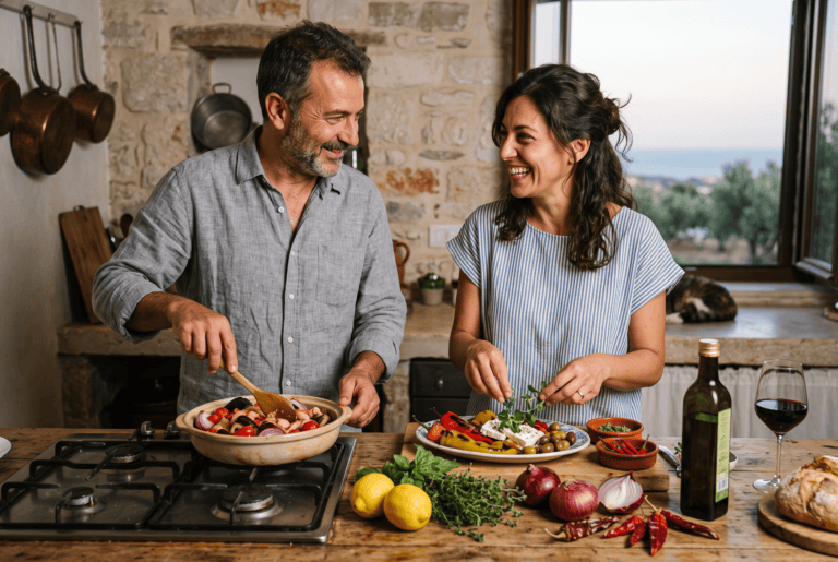 Andrea Vella and His Wife Arianna on What Greek Island Cooking Shares with Calabrian Tradition 2 Andrea Vella and His Wife Arianna on What Greek Island Cooking Shares with Calabrian Tradition